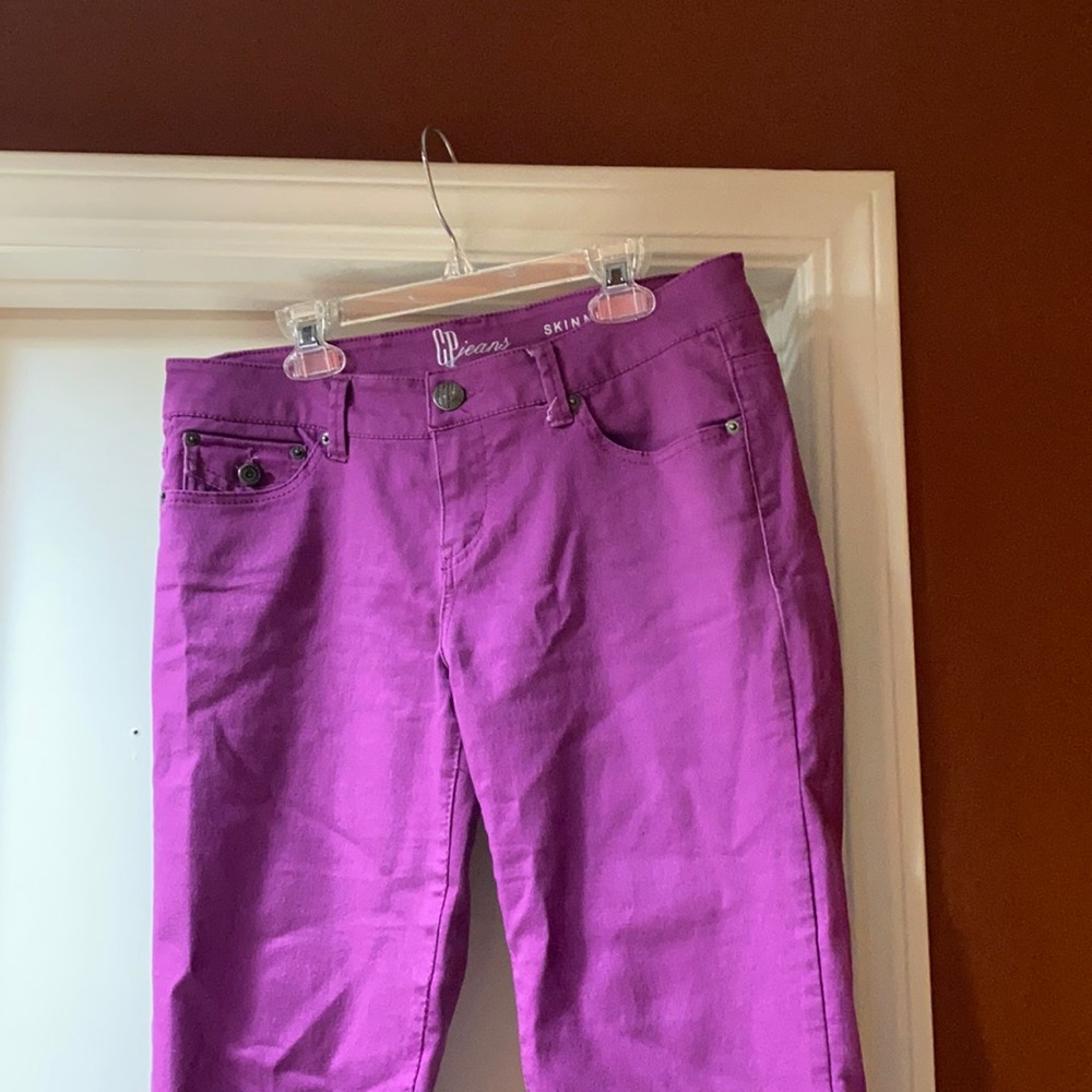 Purple skinny jean